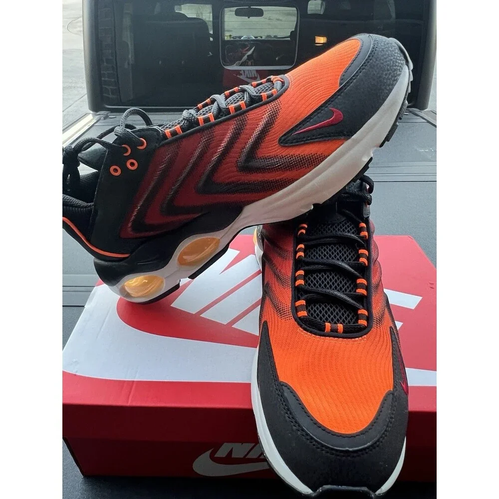 New Nike Air Max TW SE Total Orange Black Size 9.5 Mens Sneakers Retro Shoes